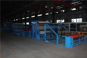 Konfeksiyon Malzemeleri Uygulaması Dikey Tip Su Bazlı Tutkal Laminasyon Makinesi